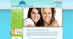 Desktop Screenshot of lelanddentalcare.com